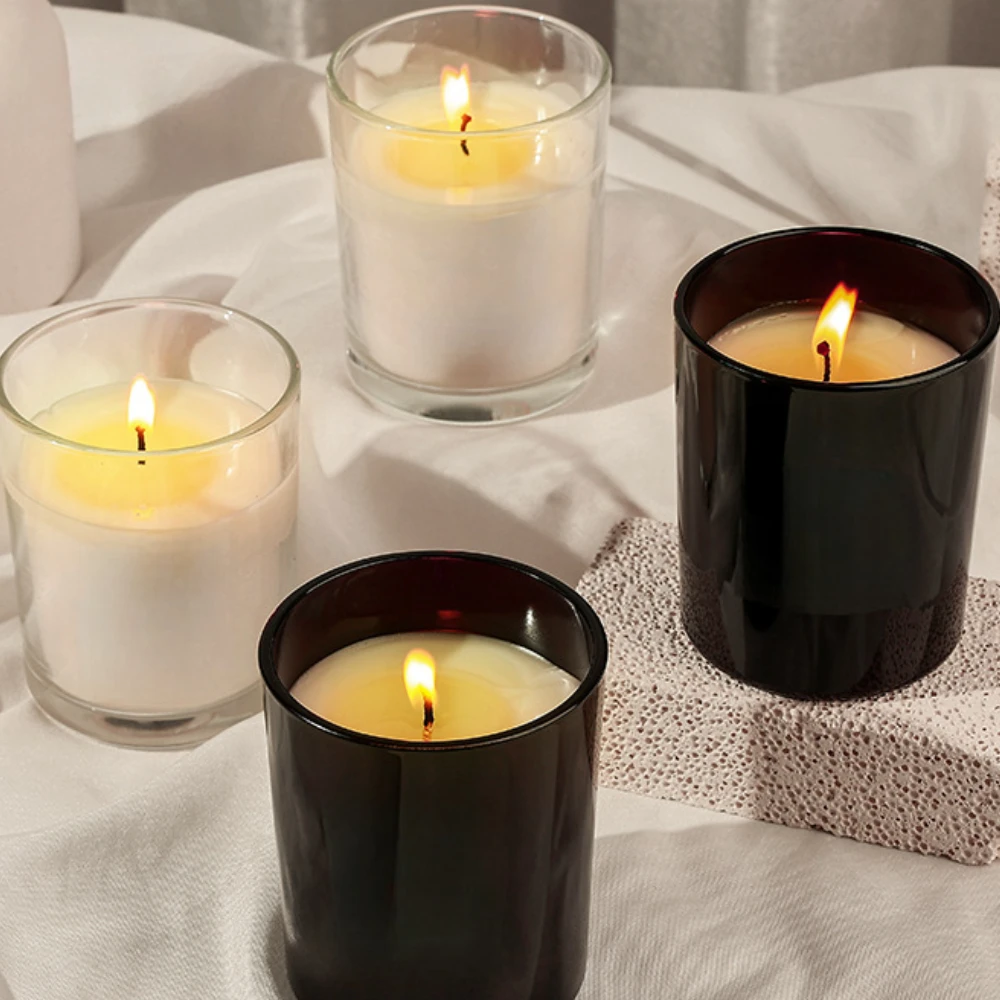 Candle Supplies Luxury - Luksusowy szklany słoik na świece Czarny